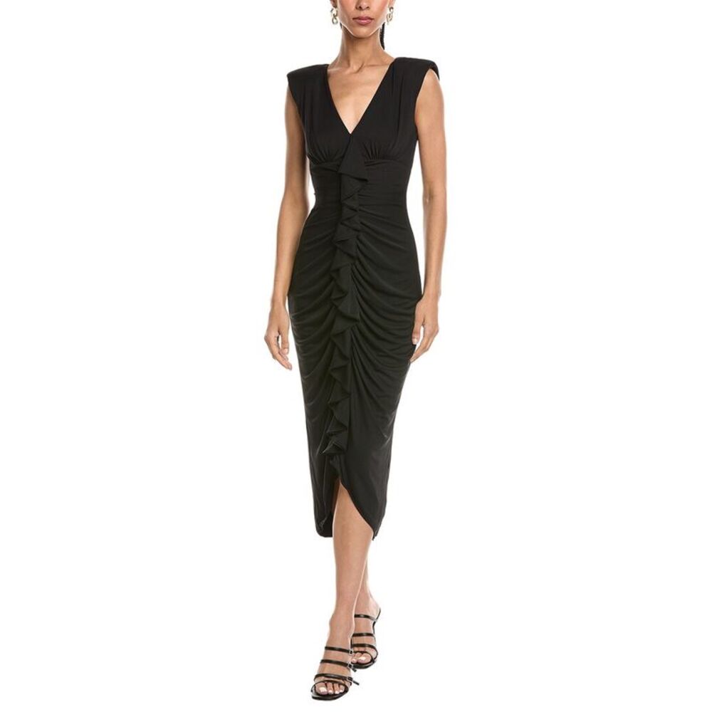 Cinq À Sept Womens  Jed Midi Dress, Black